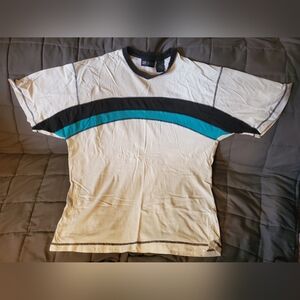 Faded Glory White and Teal Men's Shirt